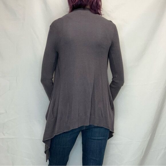 ALLOY APPAREL Women's Long Sleeve Open Cardigan MT M Med Medium TALL Grey Gray - Picture 2 of 11
